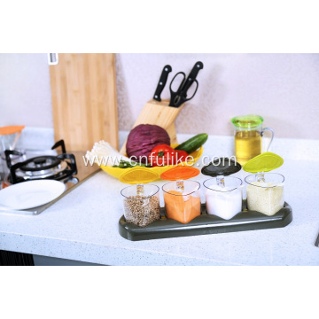 Fashion Plastic Seasoning Box Set Spice Jars